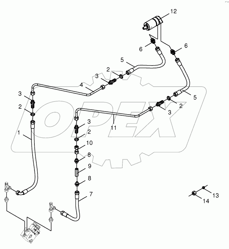 Hydraulics - sieve drive 833001 - 853000