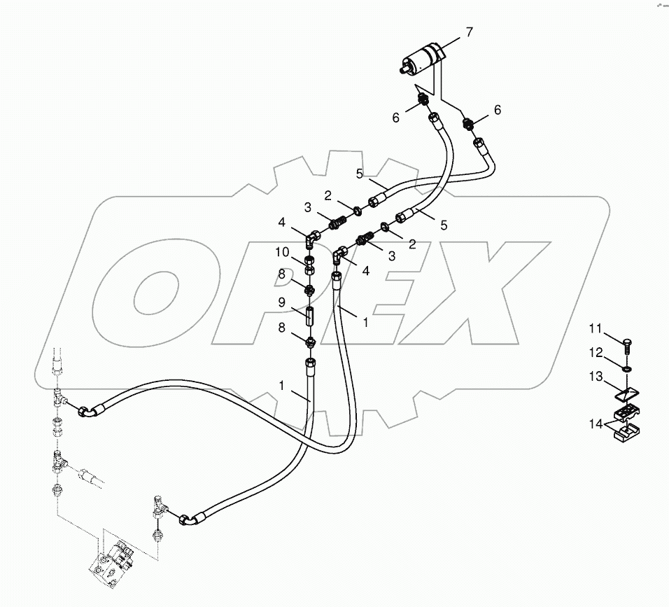 Hydraulics - sieve drive 853001 - 879000