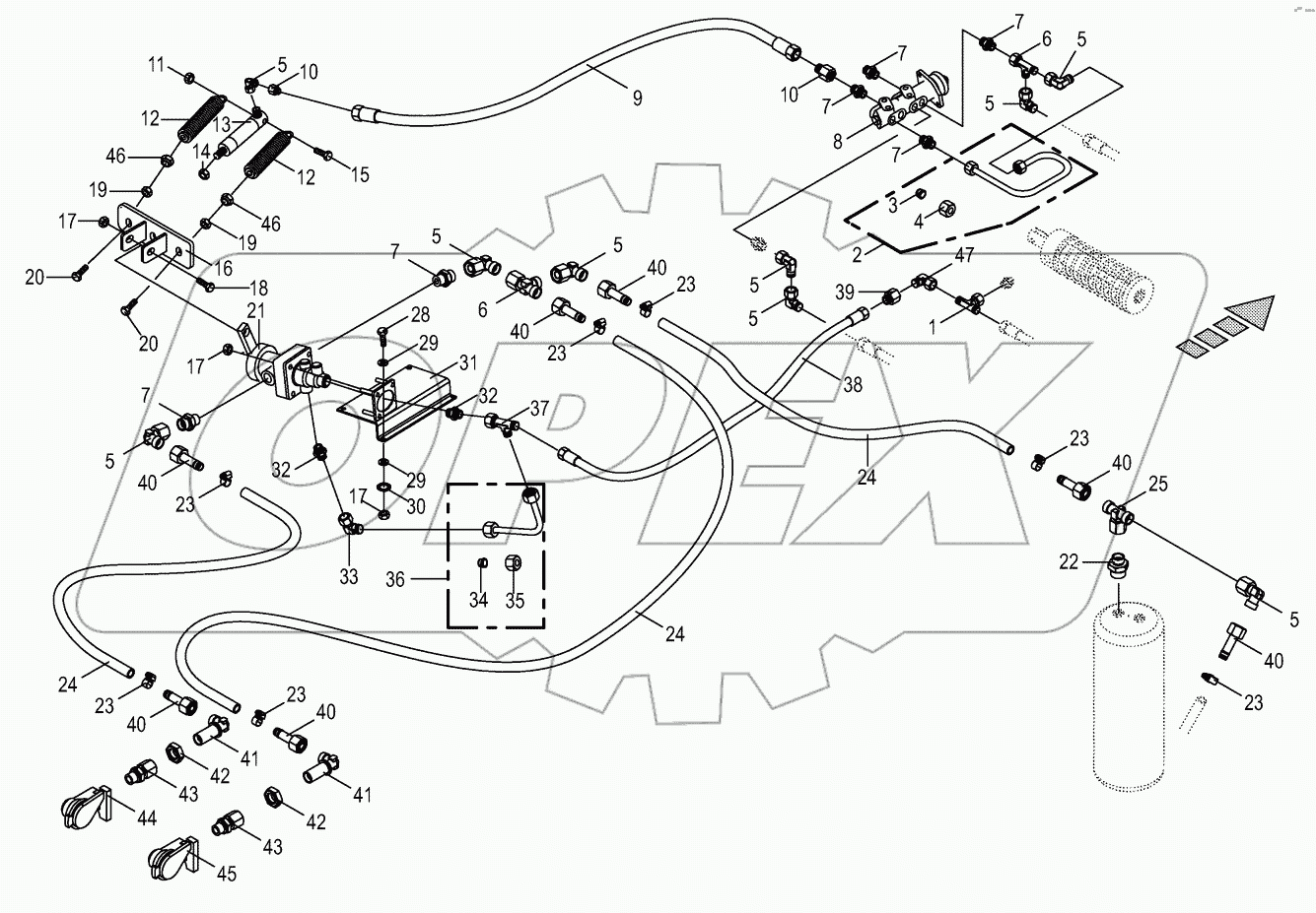 Additive connection for trailer