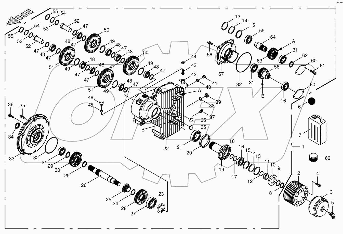 Motor output gear