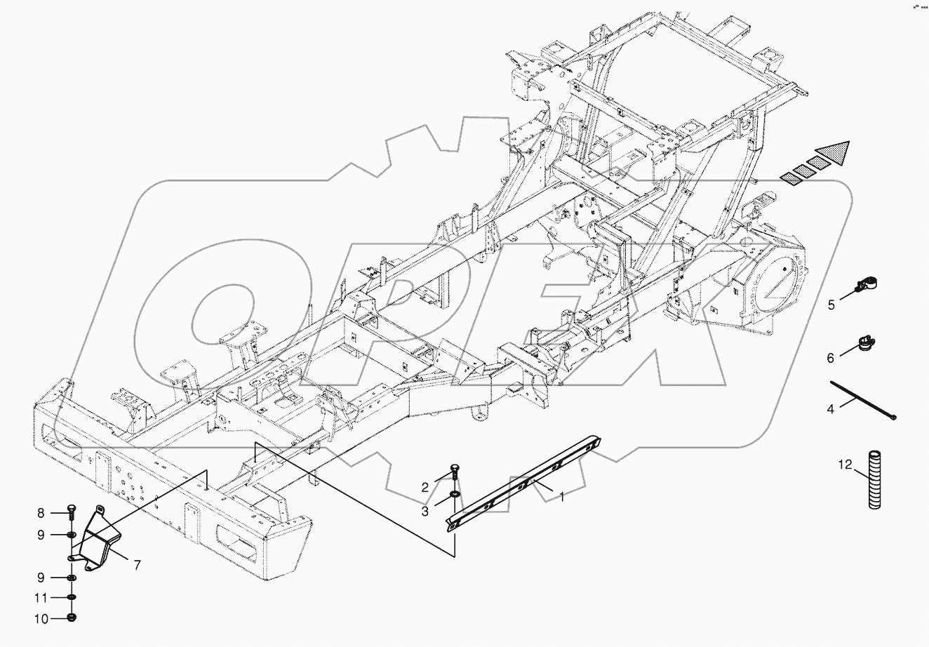Wiring harness fastening