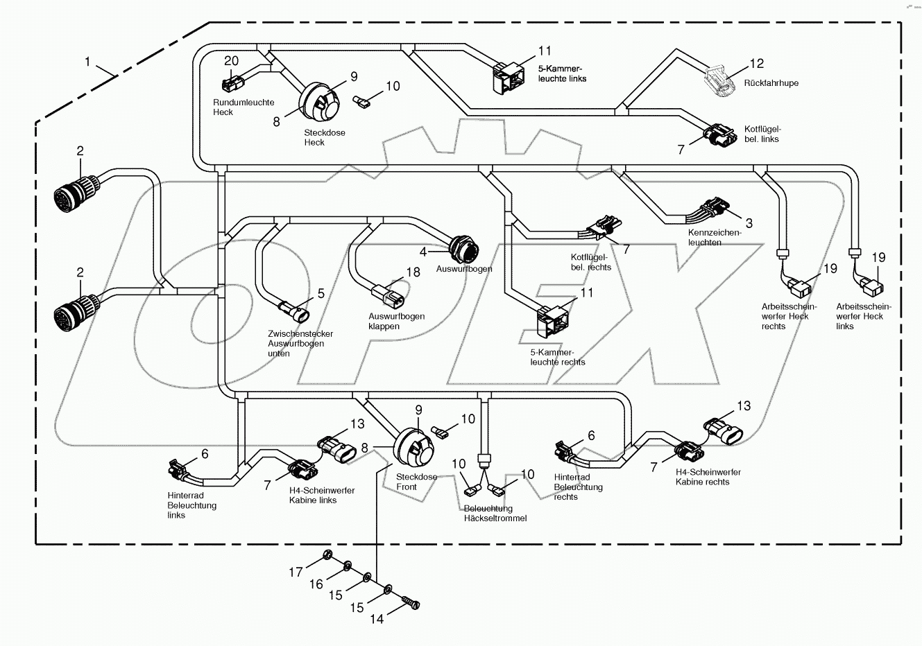 Wiring Harness - lighting -back