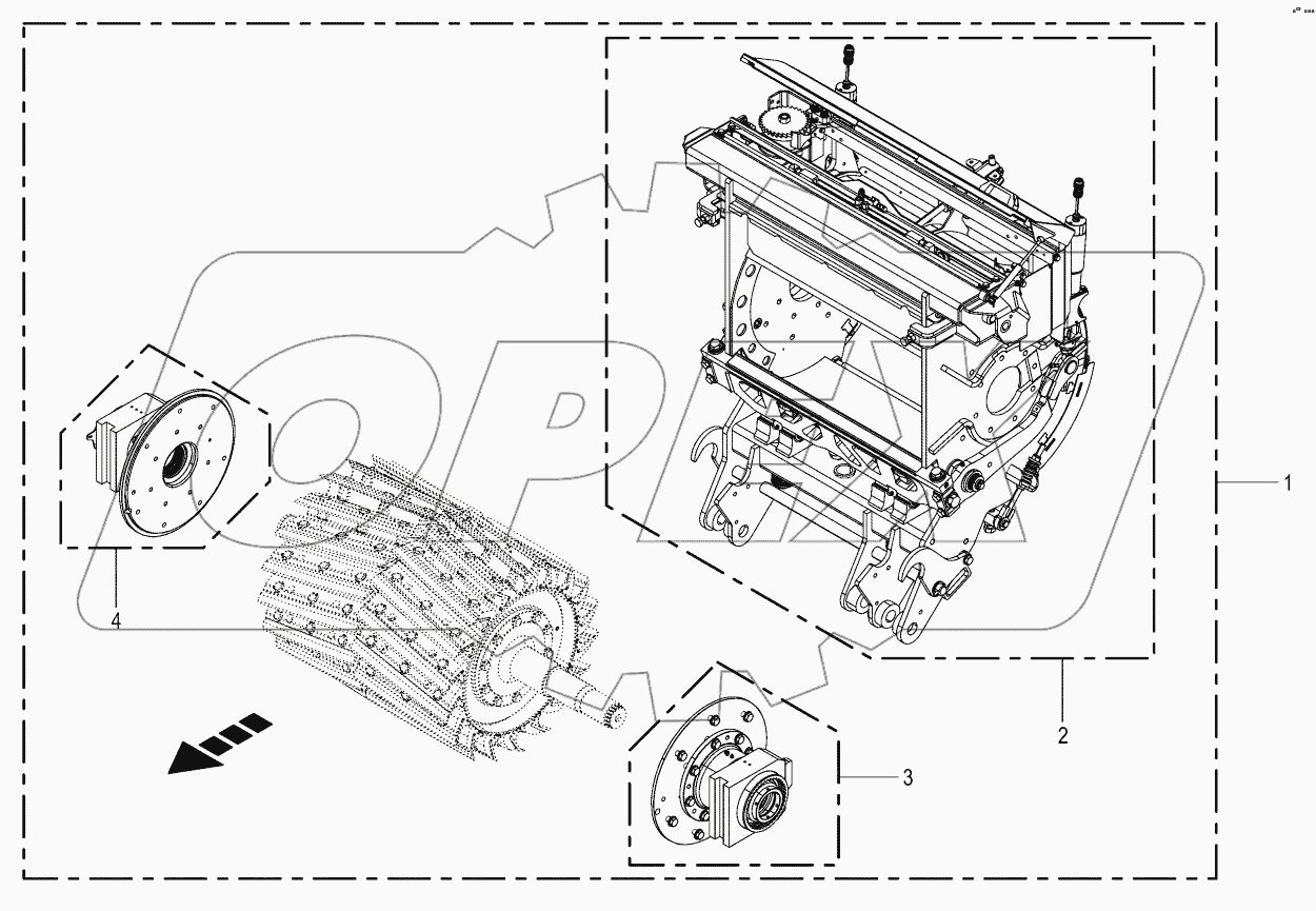 Chopping aggregate -cpl. without blades 874836 - 879000