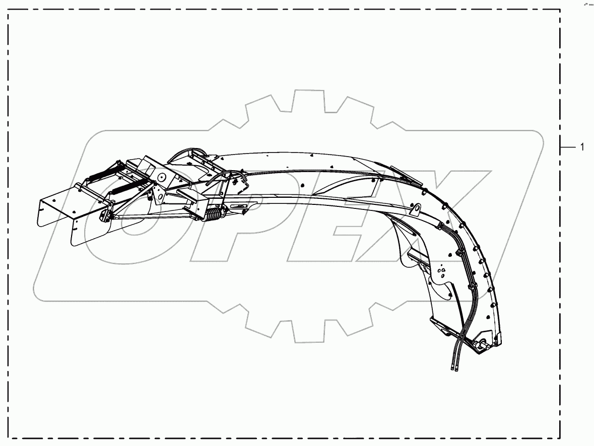 Discharge chute assembl.