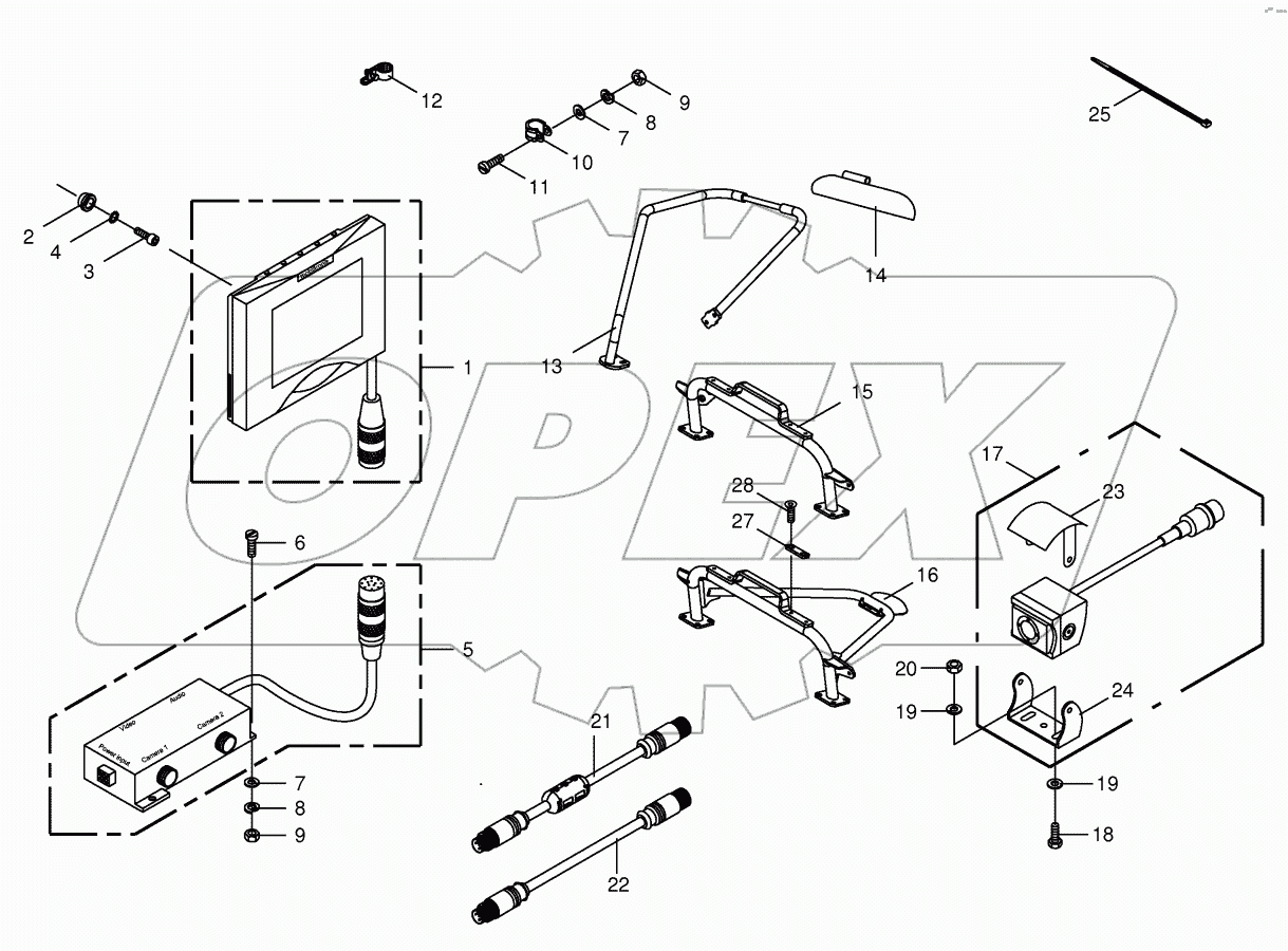 Camera surveillance / Rear view mirror