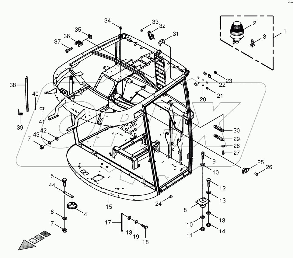 Cab - frame / mounting parts