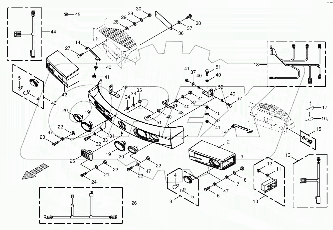 Front panel / Headlight