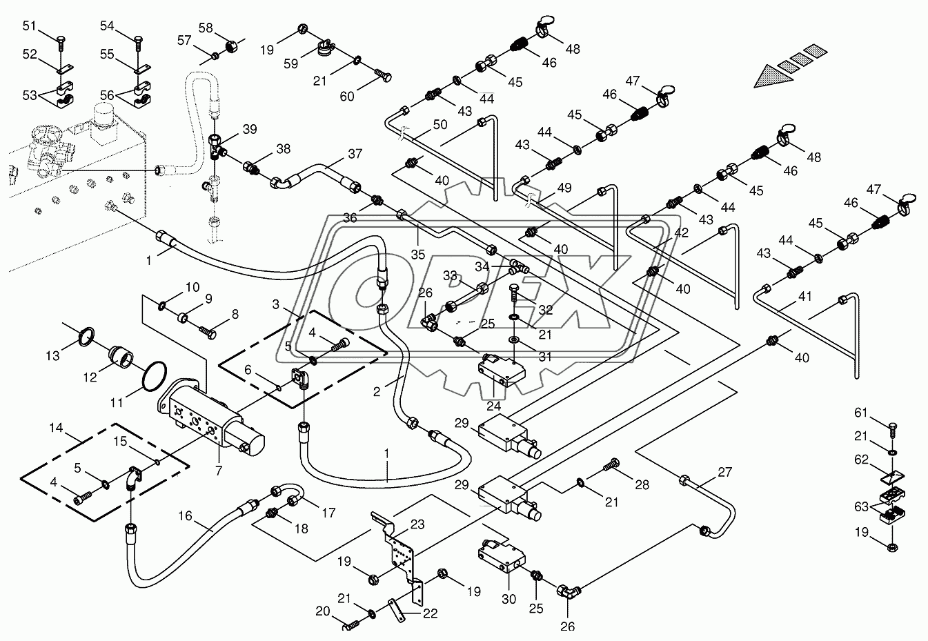 Hydraulics-additive connection back