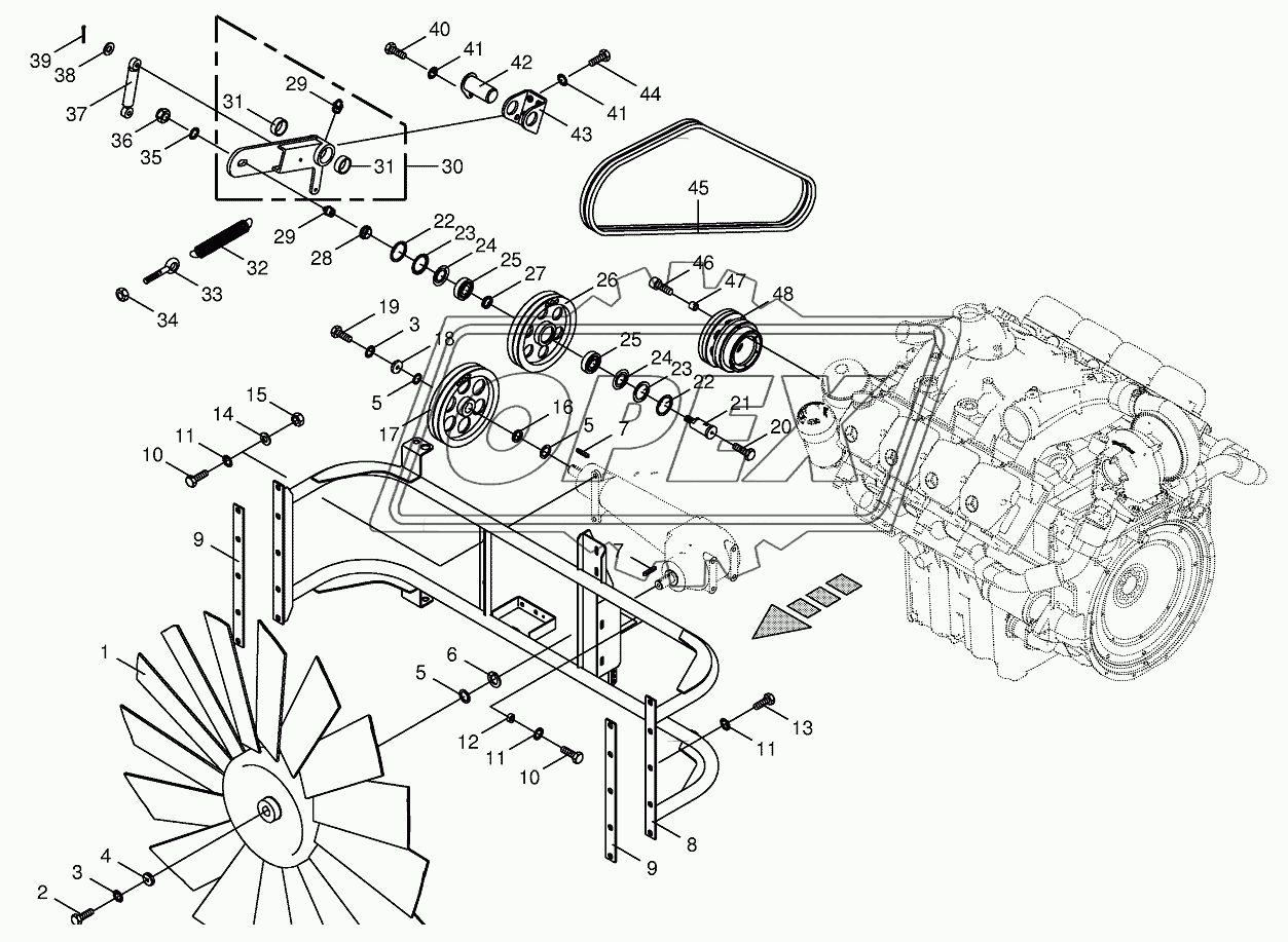 Ventilator wheel/Drive