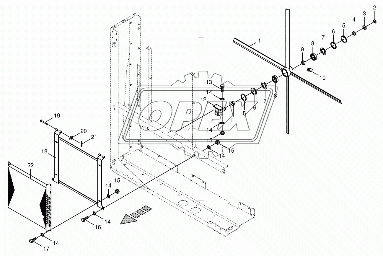 Rotor/Air conditioner mounting