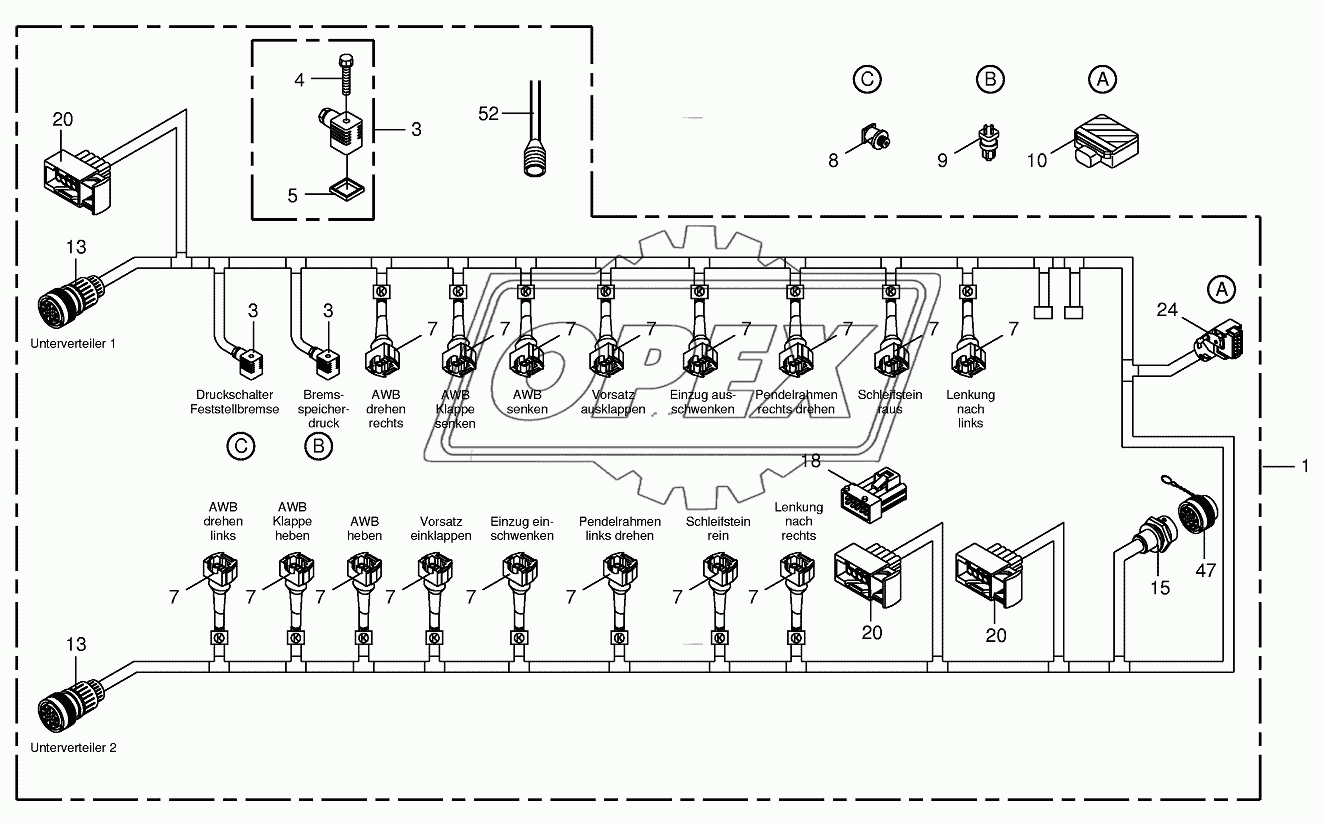 Wiring Harness-valve lock