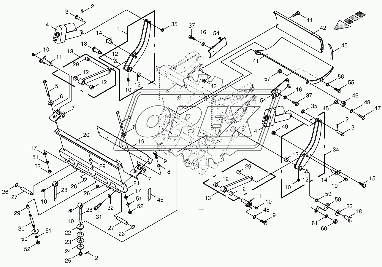 Shear bar adjustment