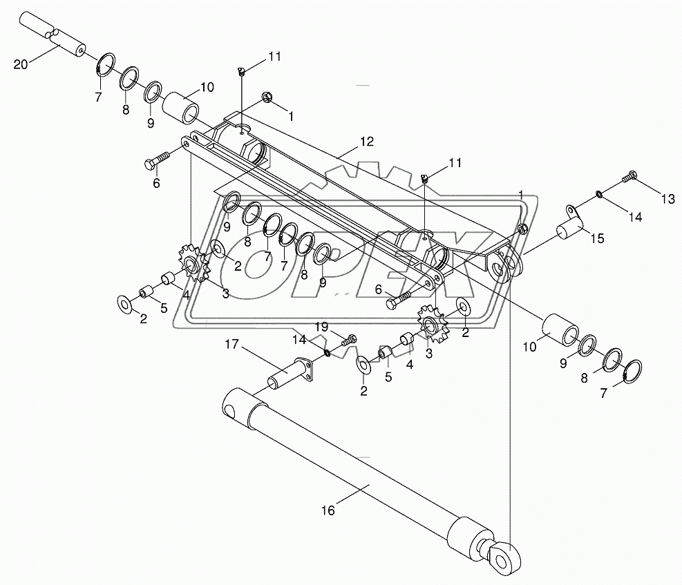 Chain carriage-sharpening device