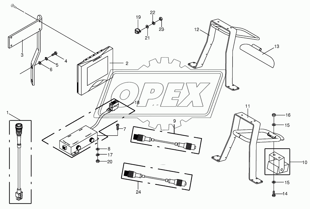 Camera surveillance/Rear view mirror