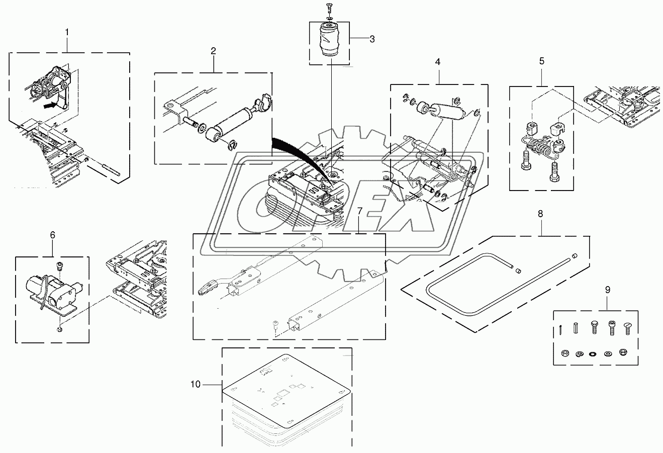 Wear parts-driver's seat