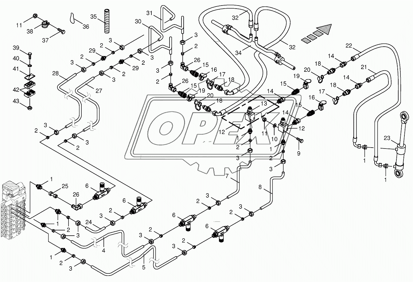 Hydraulics-sharpening device/transv. ground following