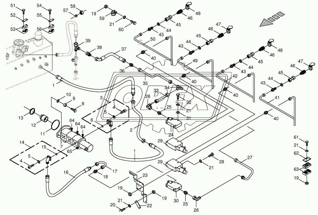 Hydraulics-additive connection back 1