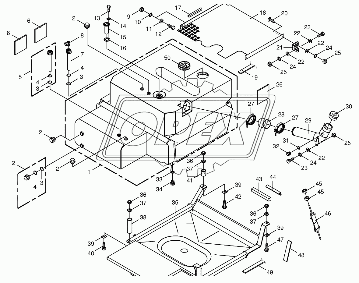 Diesel fuel tank