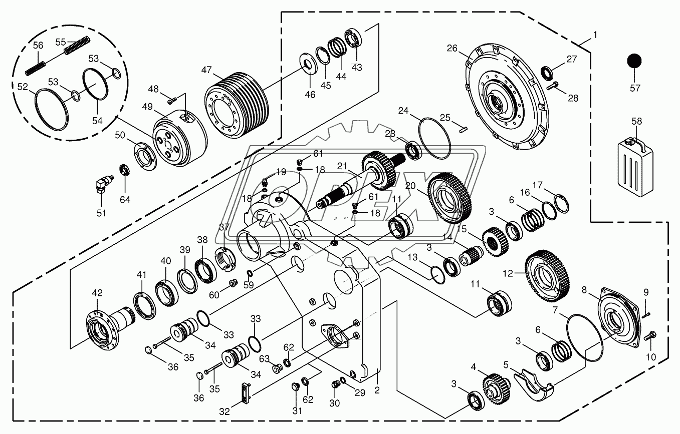 Motor output gear