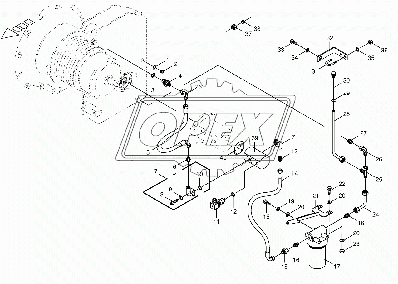 Gear oil cooler