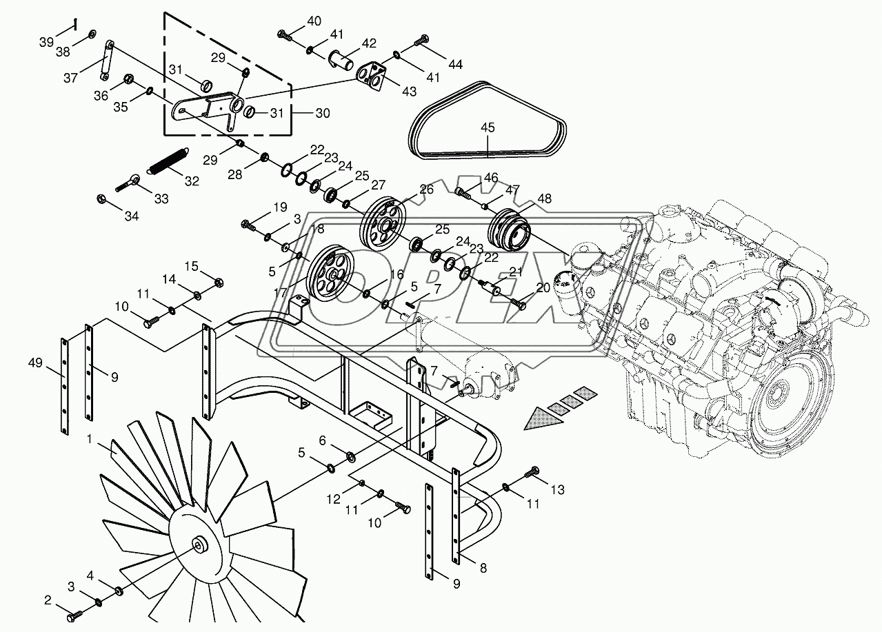 Ventilator wheel/Drive