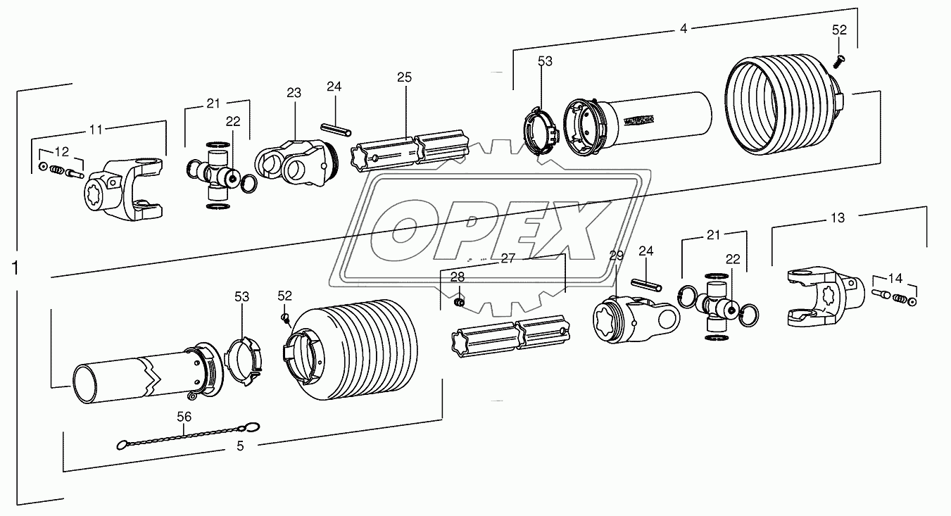 P.Т.О shafts-drive-Pick-up