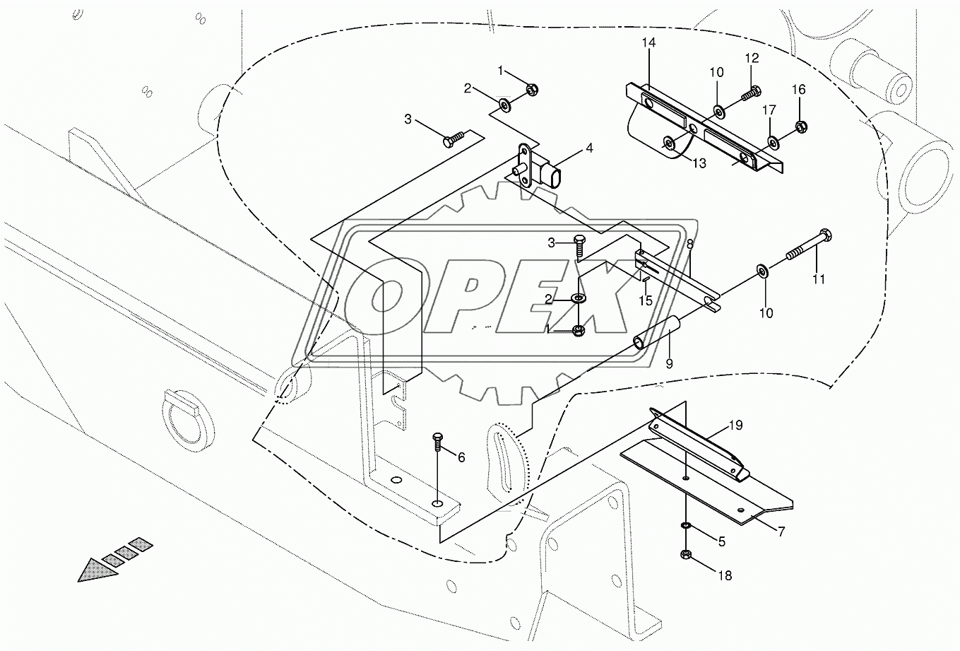 Angle sensor-Pivoting frame