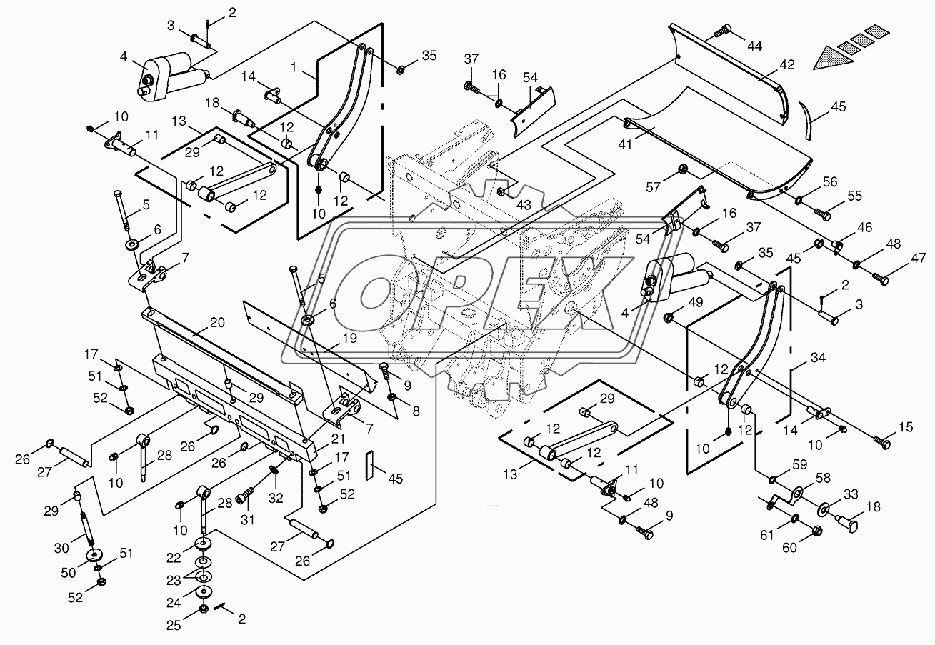 Shear bar adjustment