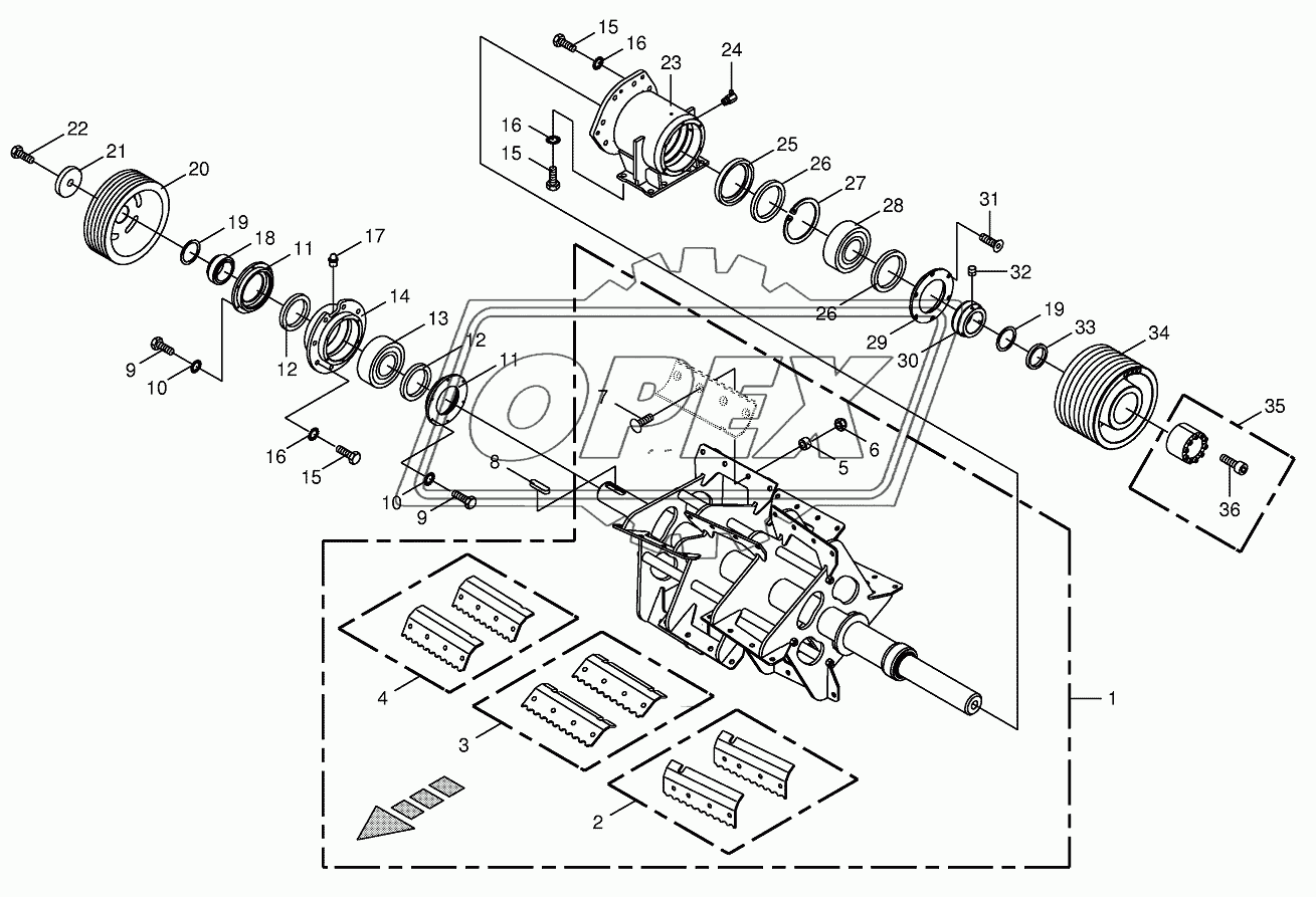 Discharge accelerator/bearing