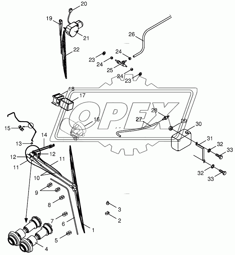 Glass wiper