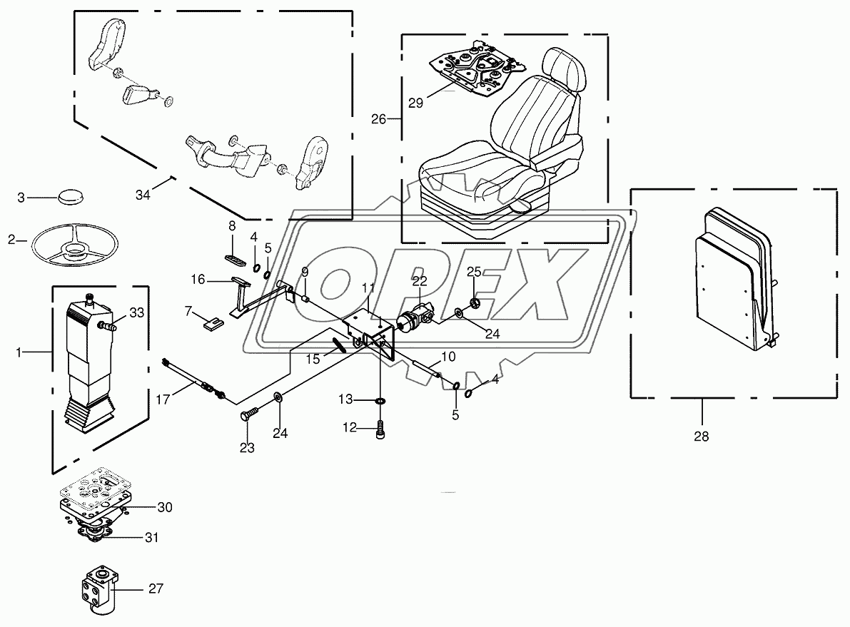 Steering columm