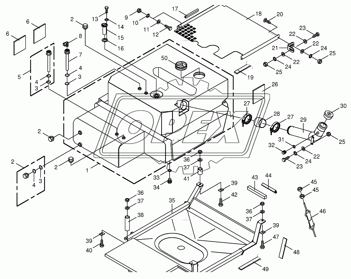 Diesel fuel tank