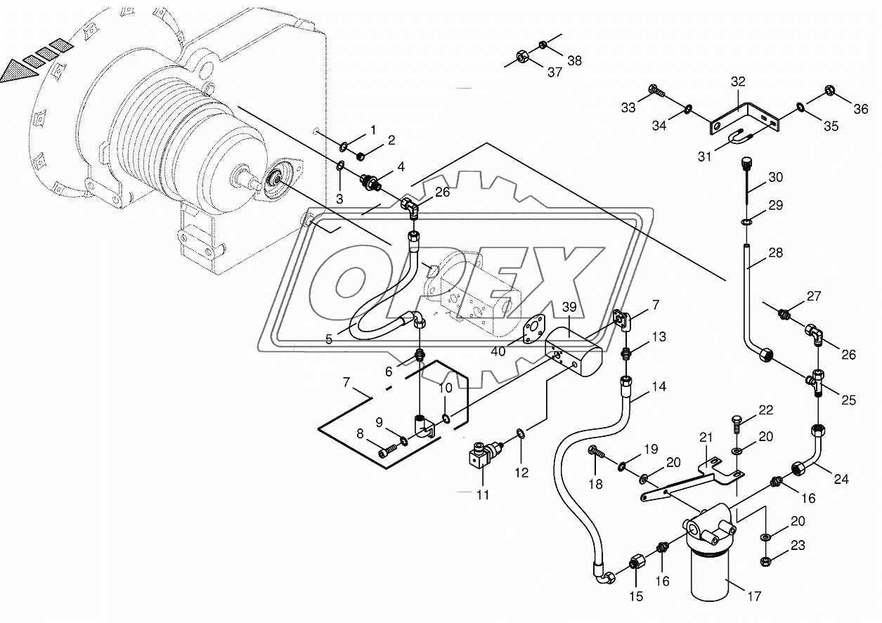 Gear oil cooler