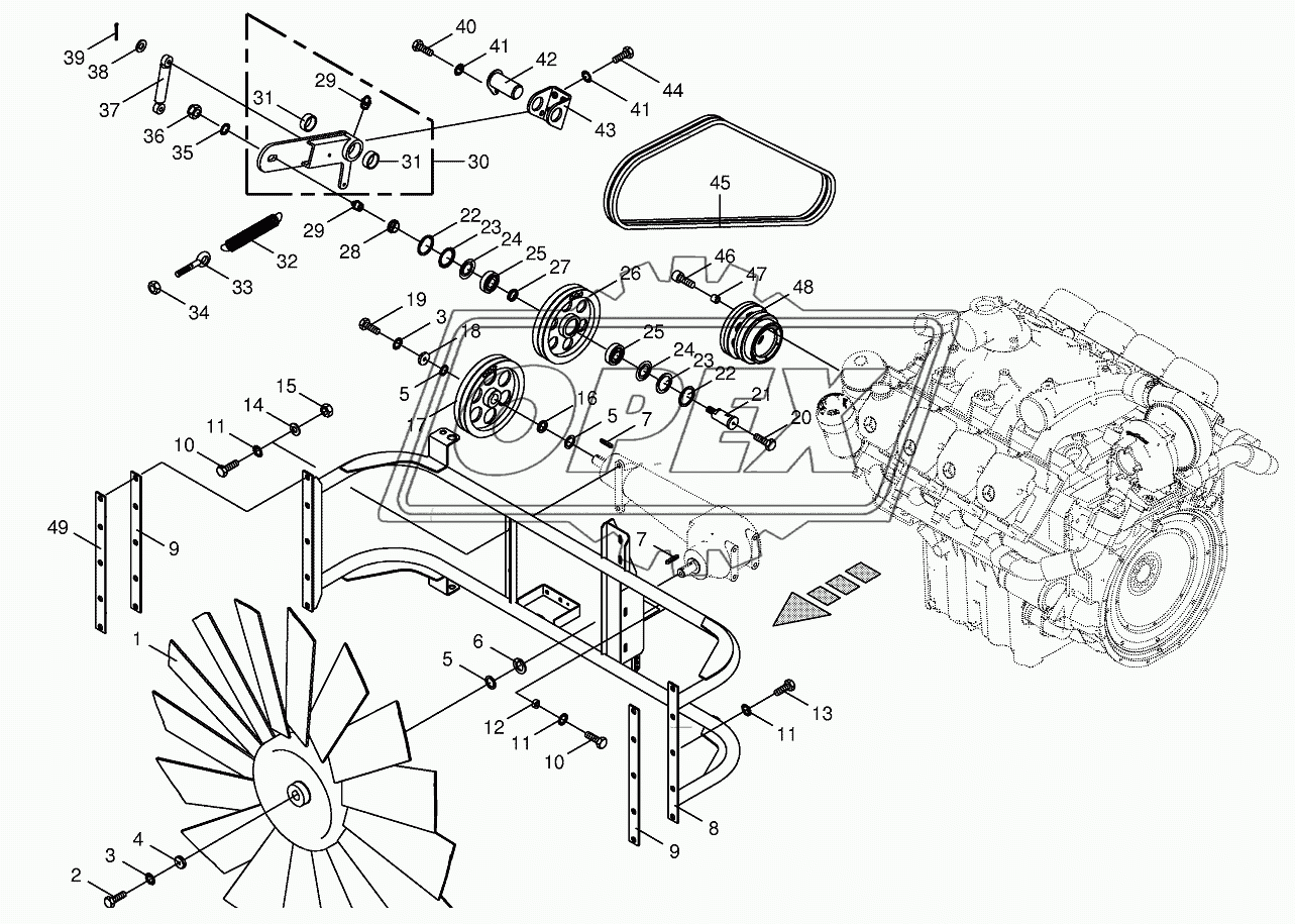 Ventilator wheel/Drive