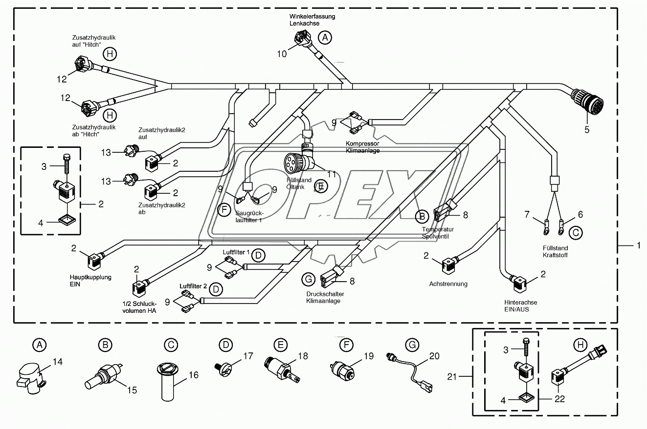 Wiring Harness-rear/drive valve