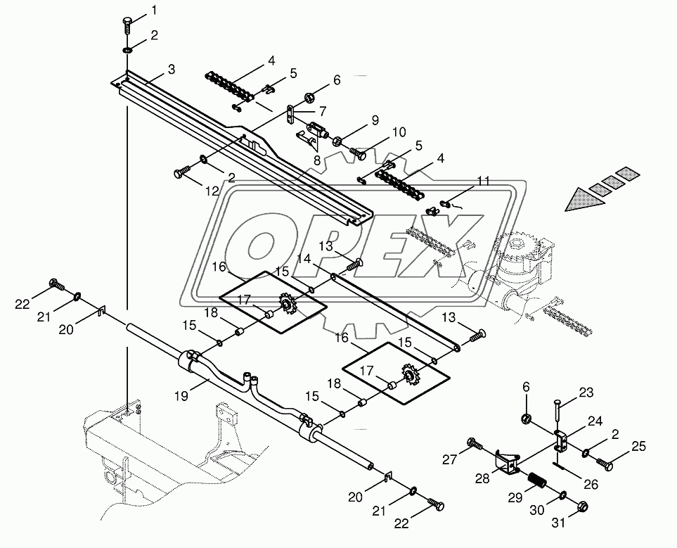 Sharpening device drive