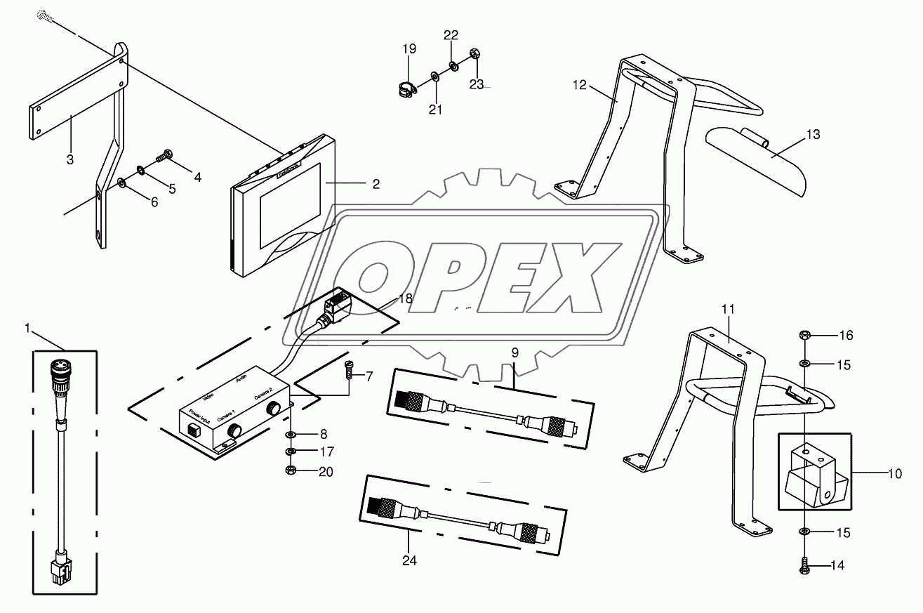 Camera surveillance/Rear view mirror