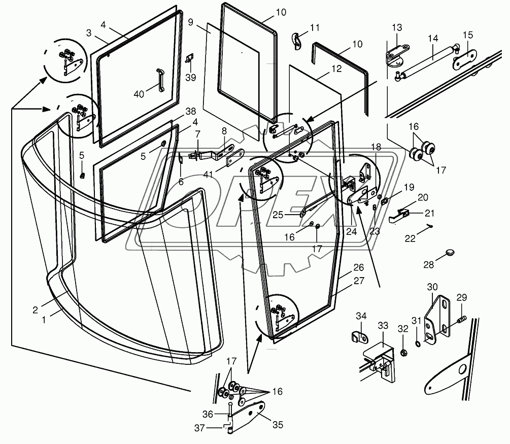 Cab-glazing