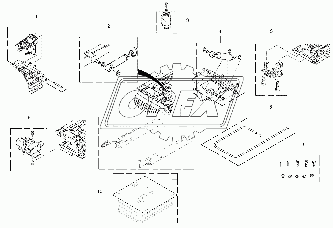 Wear parts-driver's seat