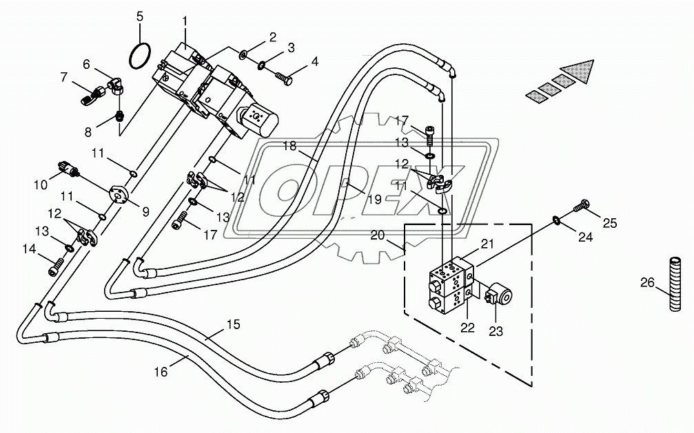 Traction drive pump