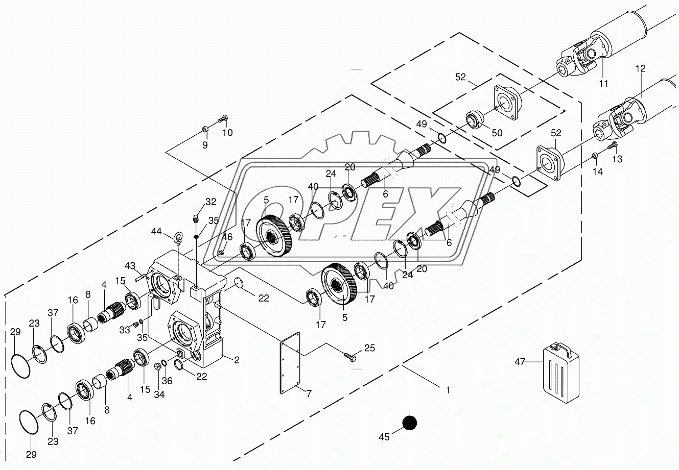 Auxiliary gearbox/Drive