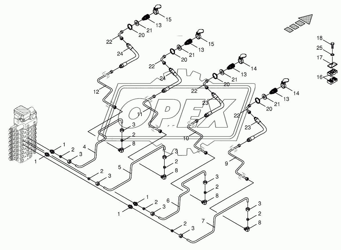 Hydraulics - front attachment