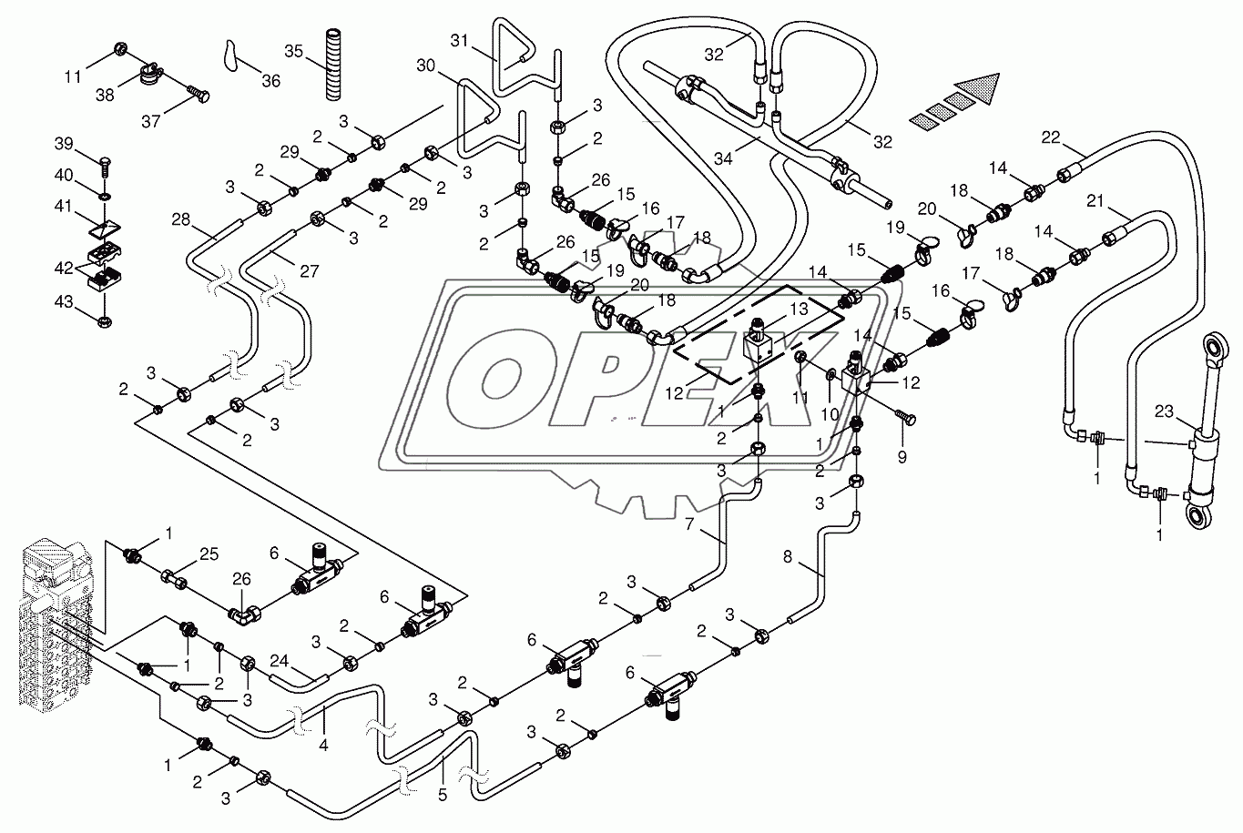 Hydraulics - sharpening device / transv. ground following