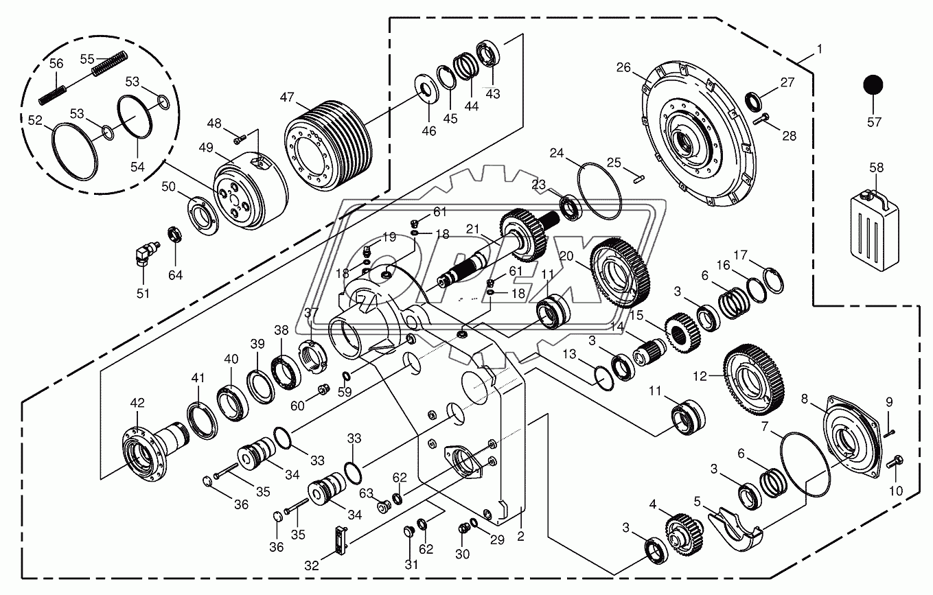 Motor output gear 1