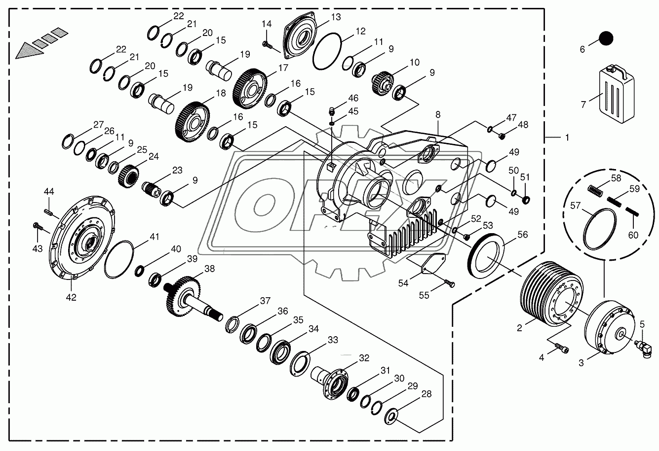 Motor output gear 2