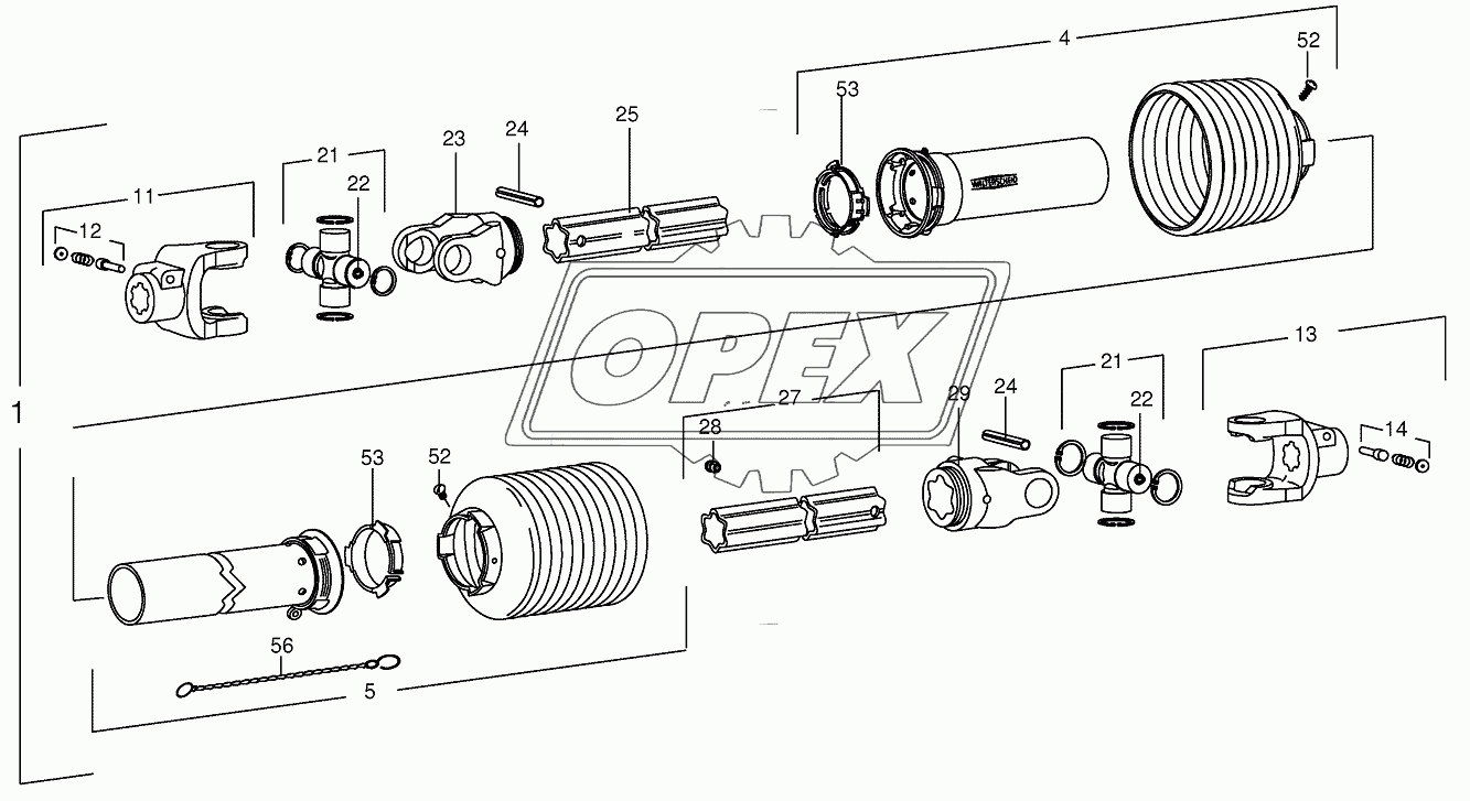 P.Т.О shafts-drive-Pick-up
