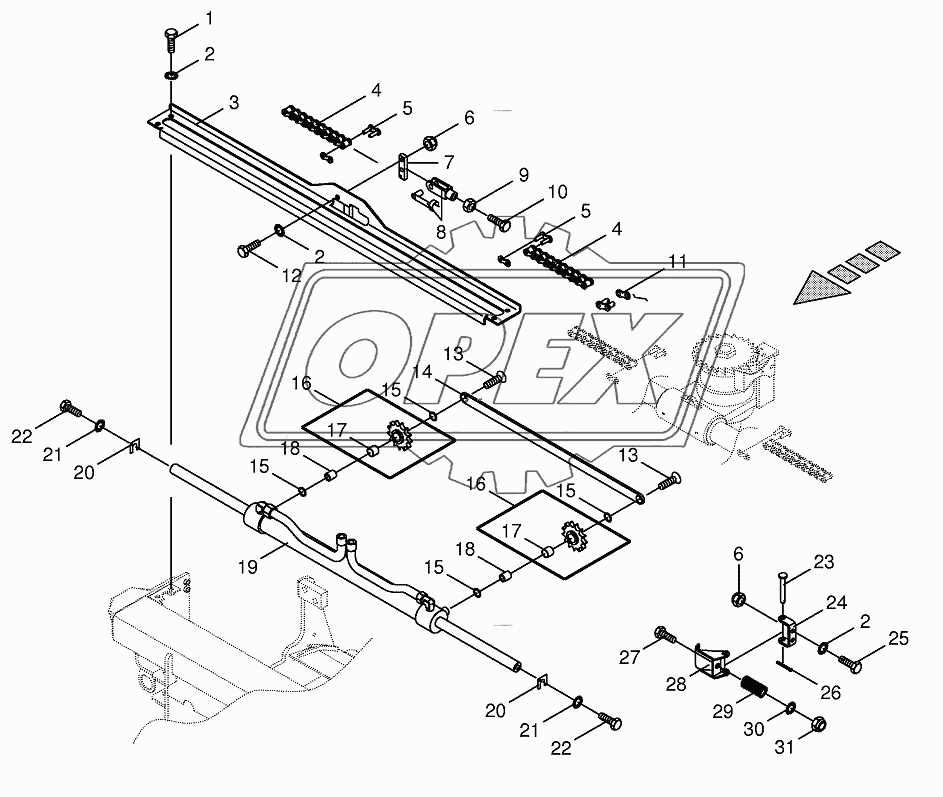 Sharpening device drive