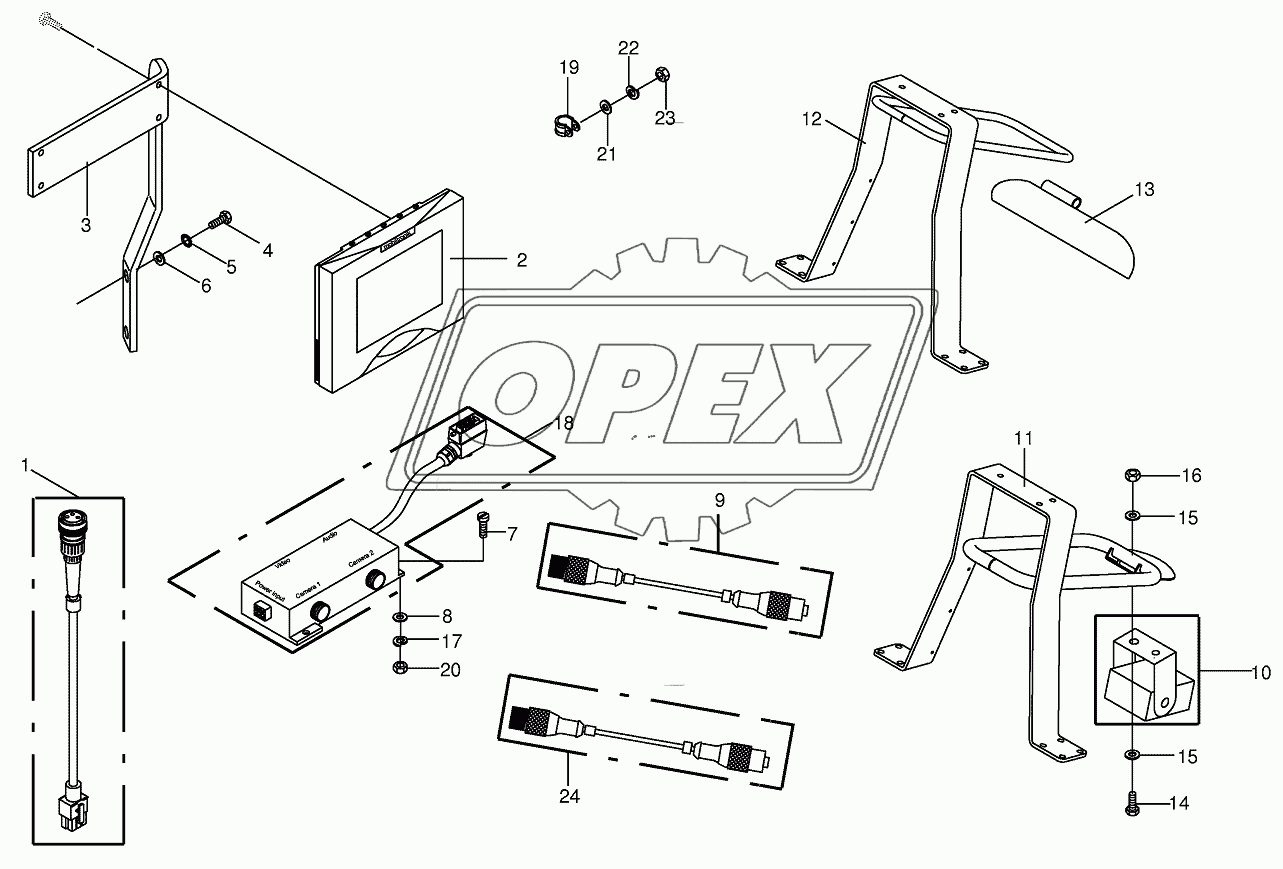 Camera surveillance / Rear view mirror