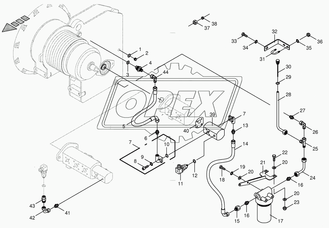 Gear oil cooler