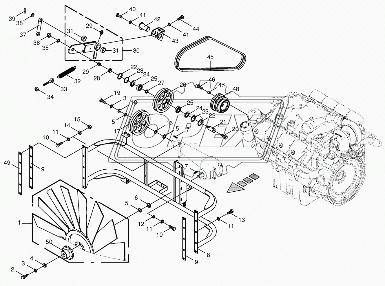 Ventilator wheel/Drive